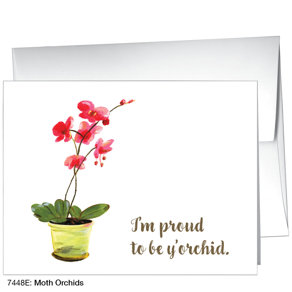 Moth Orchids, Greeting Card (7448E)