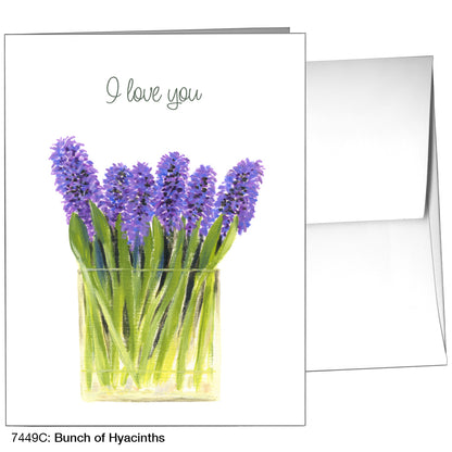 Bunch Of Hyacinths, Greeting Card (7449C)