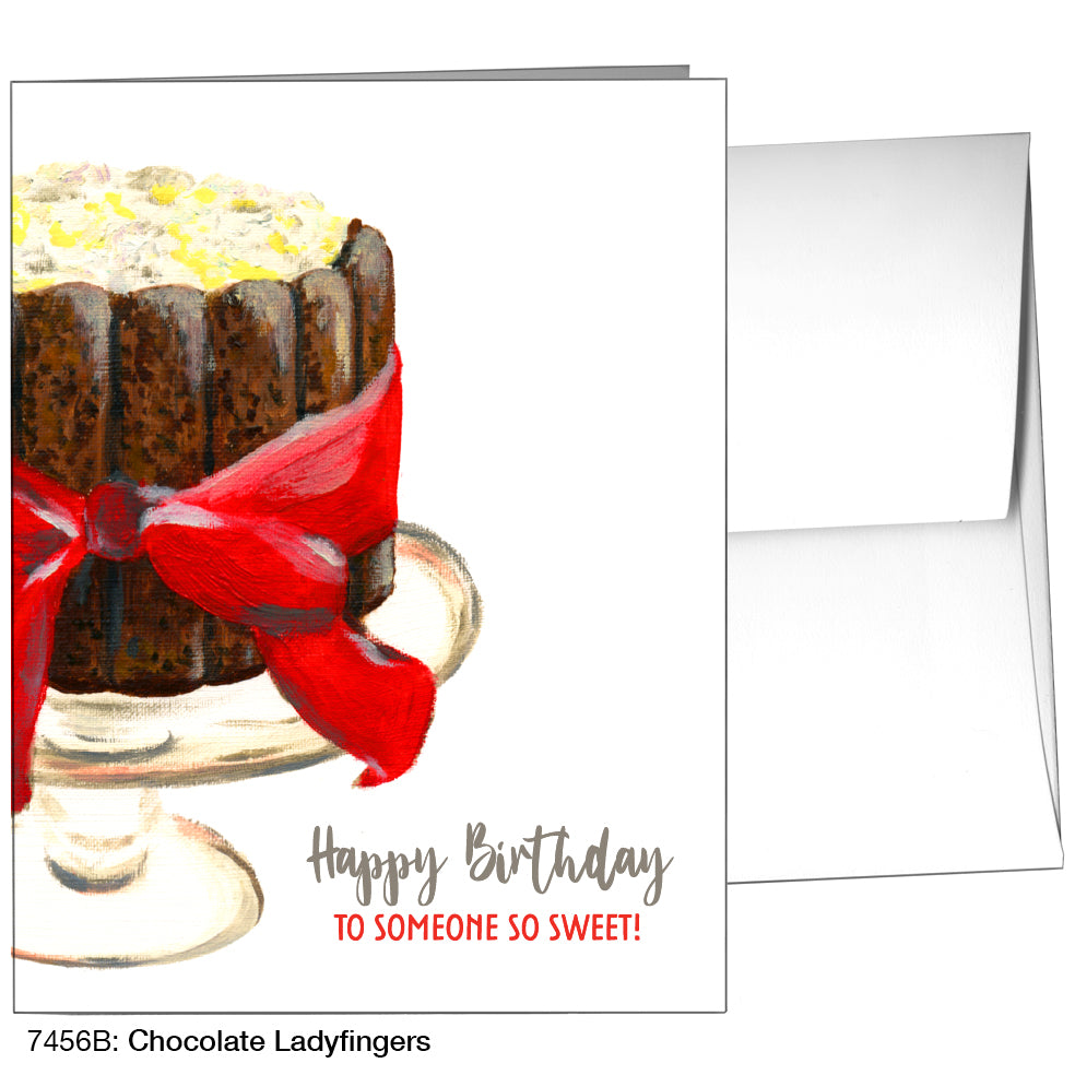 Chocolate Ladyfingers, Greeting Card (7456B)