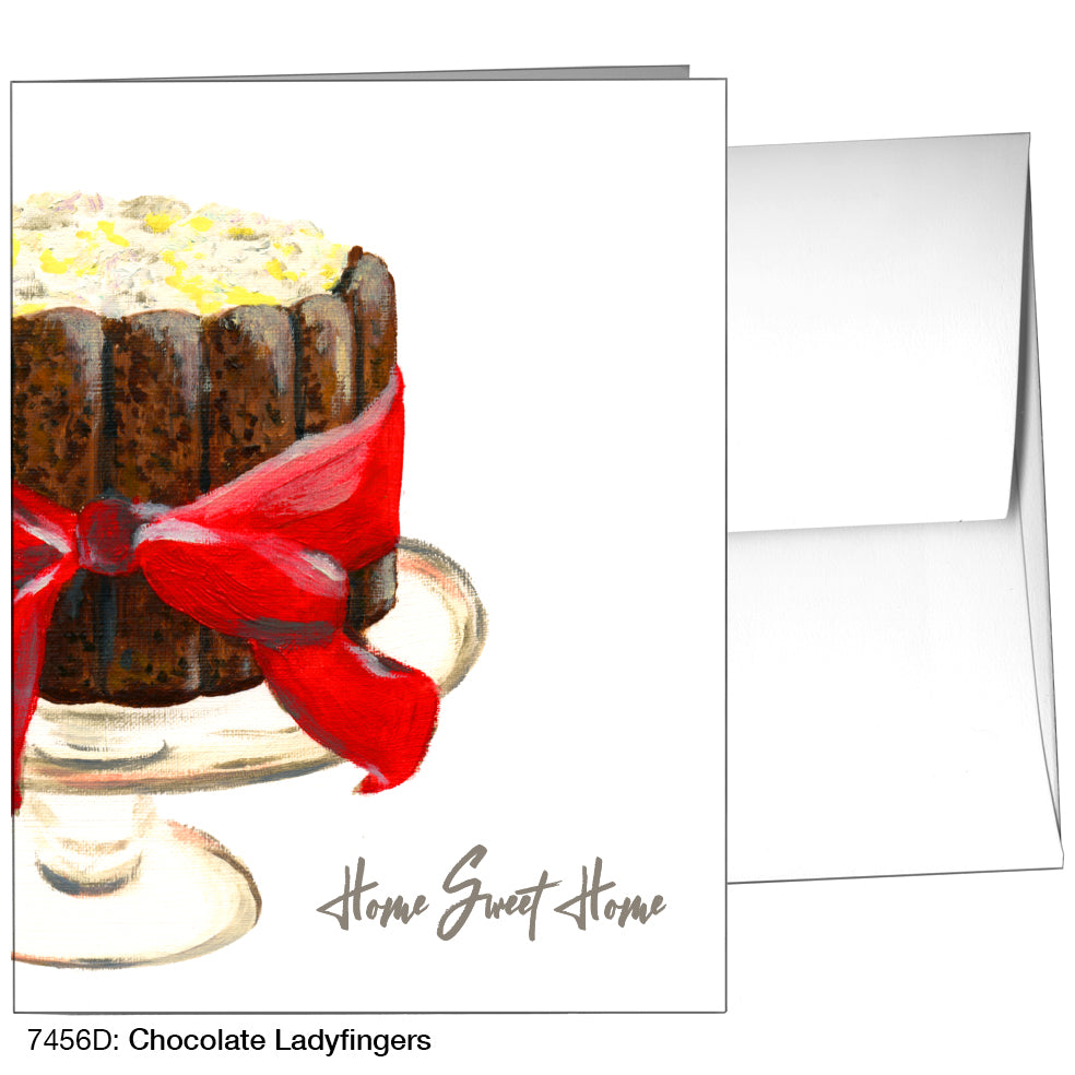 Chocolate Ladyfingers, Greeting Card (7456D)