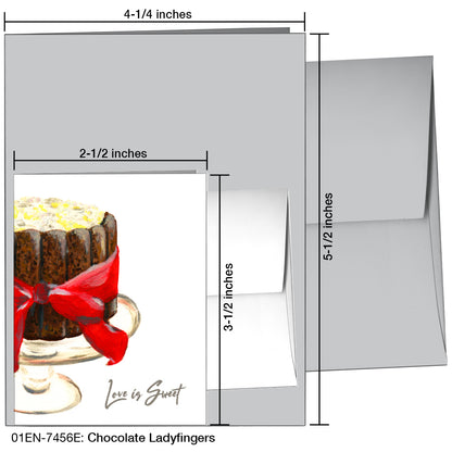 Chocolate Ladyfingers, Greeting Card (7456E)
