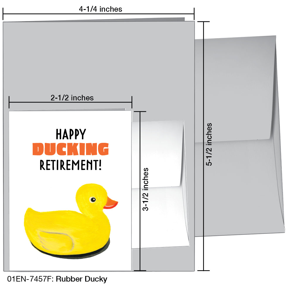 Rubber Ducky, Greeting Card (7457F)