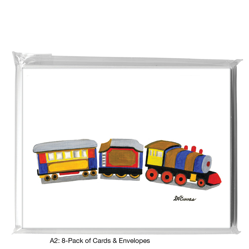 Toy Train, Greeting Card (7464)
