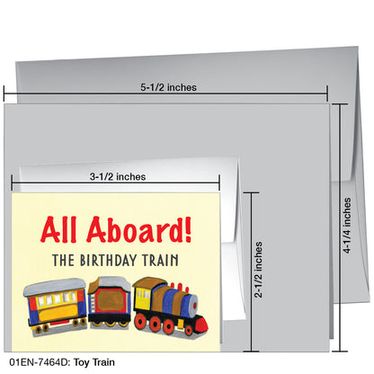 Toy Train, Greeting Card (7464D)