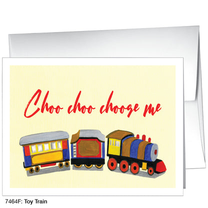 Toy Train, Greeting Card (7464F)