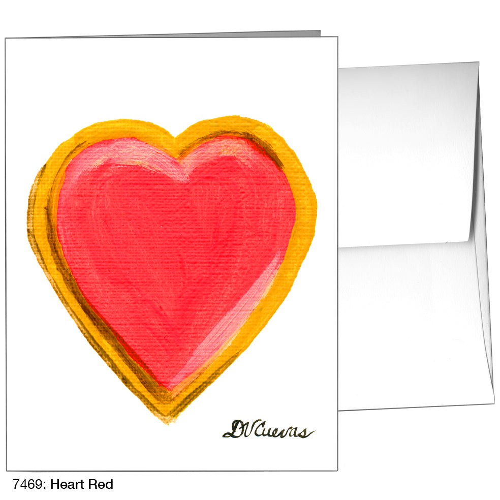 Heart Red, Greeting Card (7469)