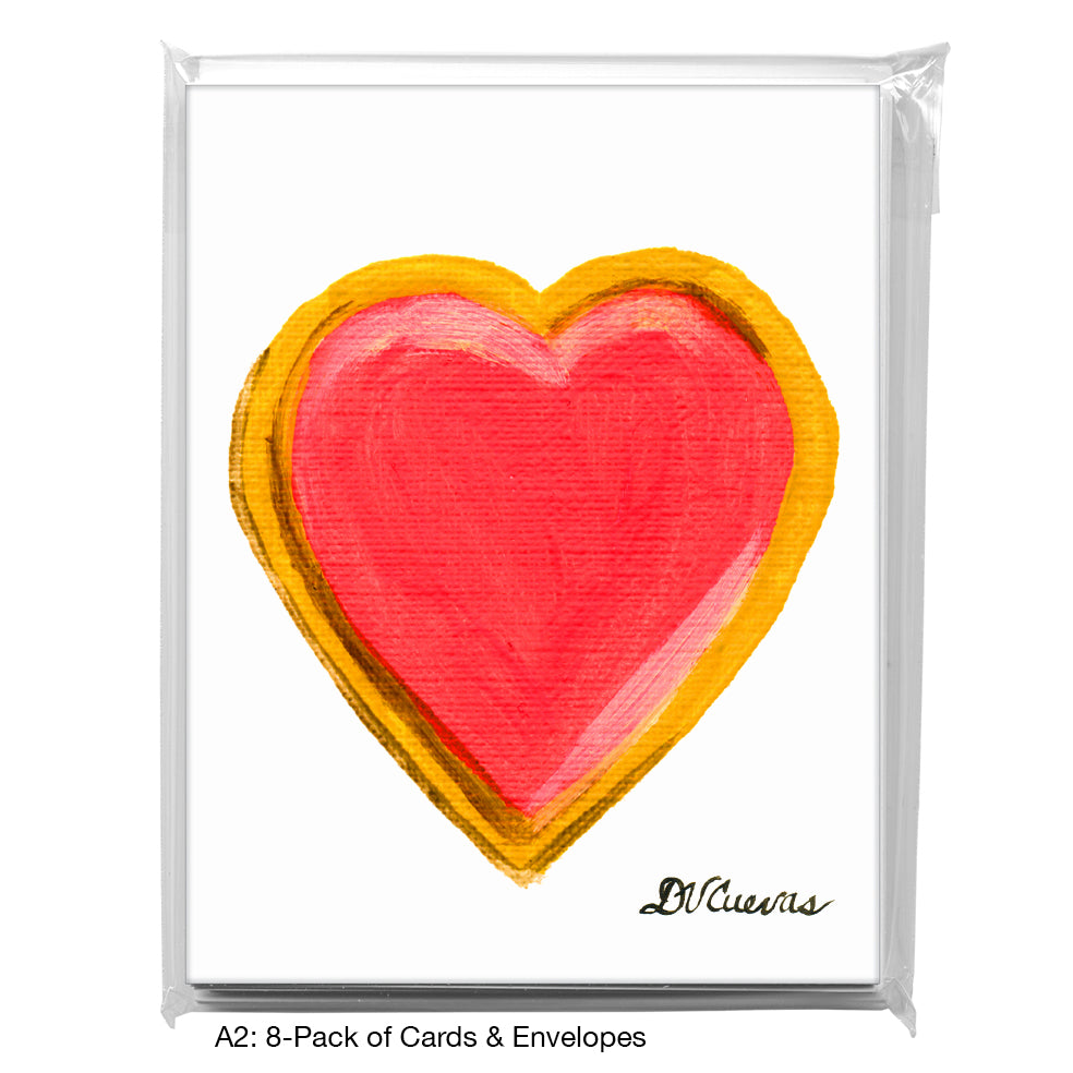 Heart Red, Greeting Card (7469)