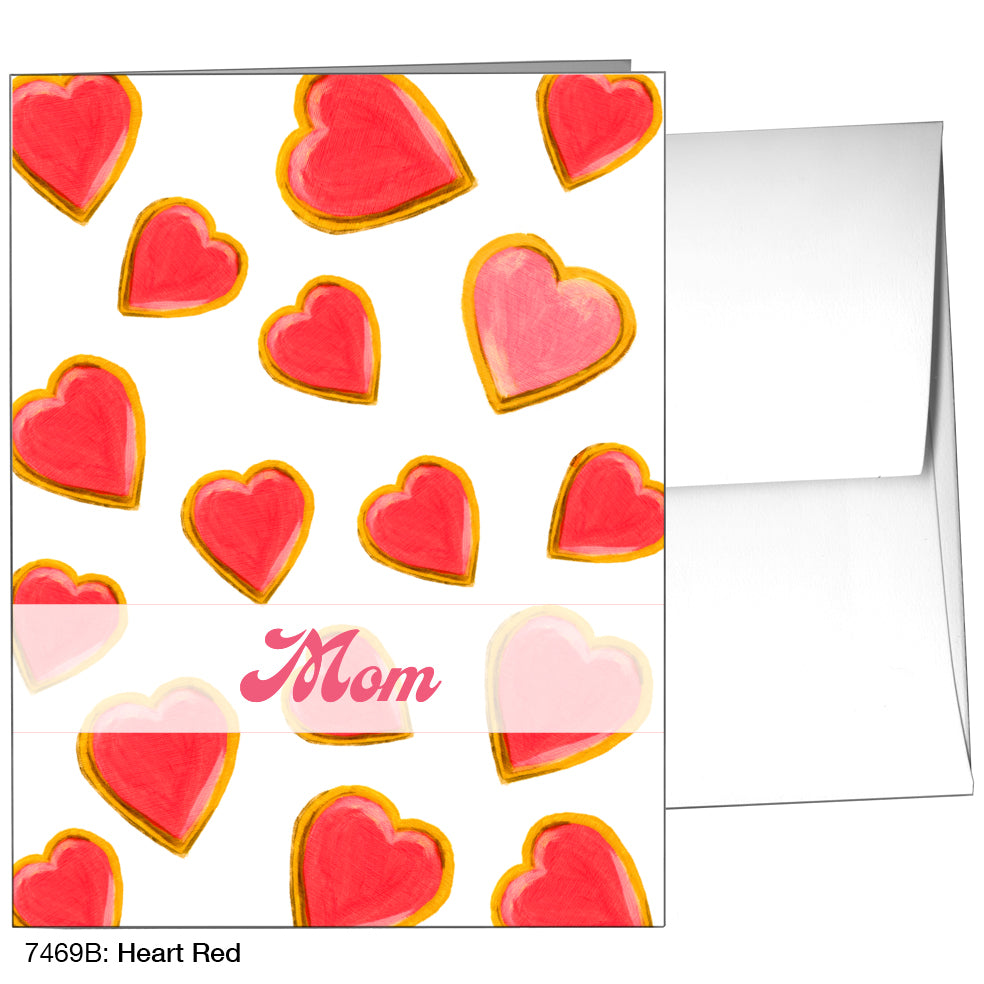 Heart Red, Greeting Card (7469B)