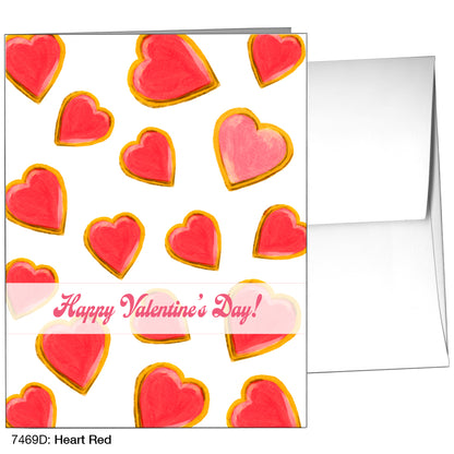 Heart Red, Greeting Card (7469D)