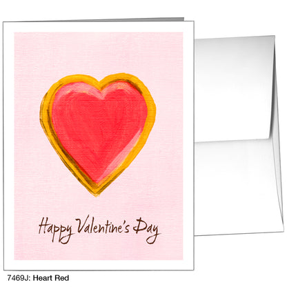 Heart Red, Greeting Card (7469J)