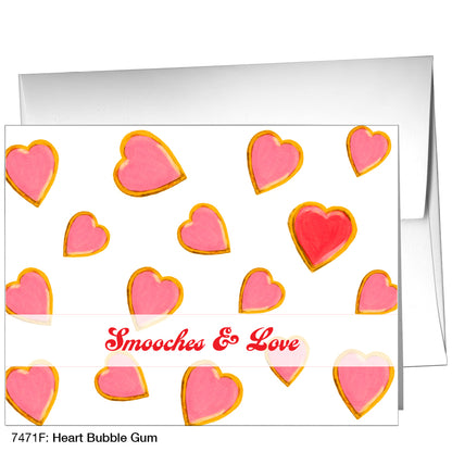 Heart Bubble Gum, Greeting Card (7471F)