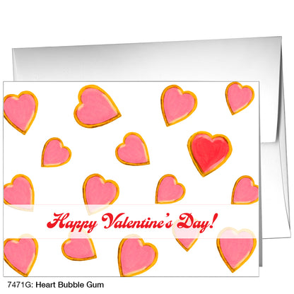 Heart Bubble Gum, Greeting Card (7471G)