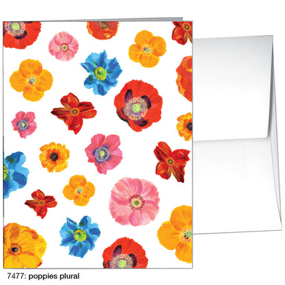 Poppies Plural, Greeting Card (7477)