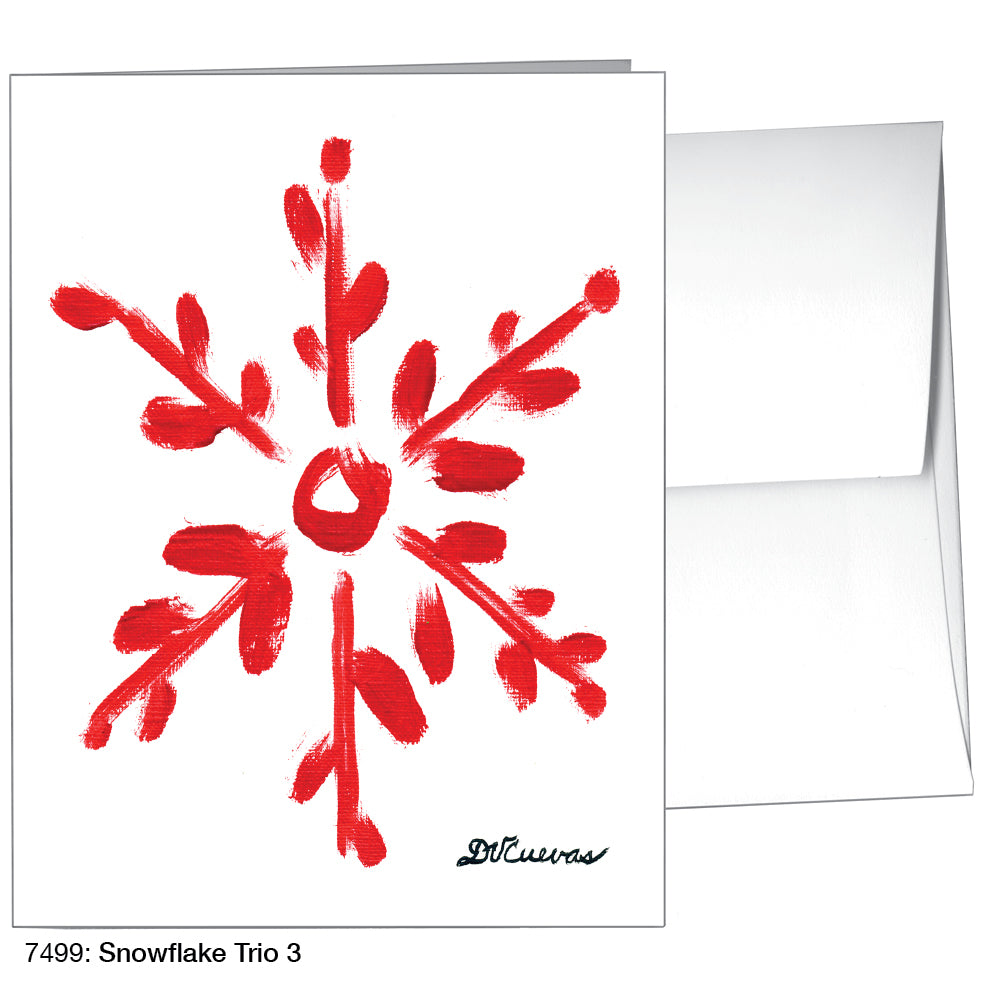 Snowflake Trio 3, Greeting Card (7499)