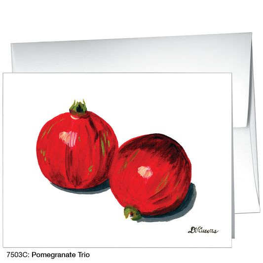 Pomegranate Trio 1, Greeting Card (7503C)