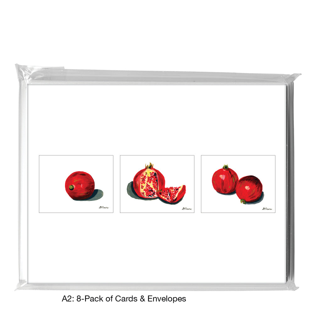 Pomegranate Trio 1, Greeting Card (7503D)