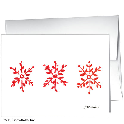 Snowflake Trio, Greeting Card (7505)