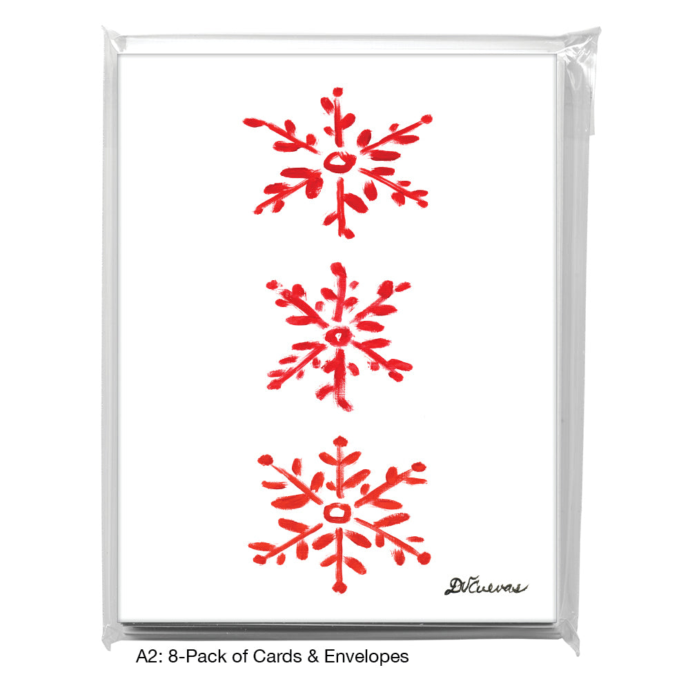 Snowflake Trio, Greeting Card (7505C)