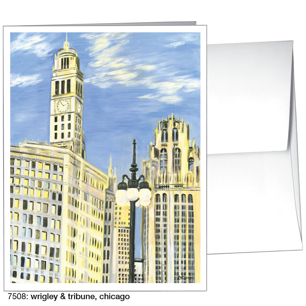 Wrigley & Tribune, Chicago, Greeting Card (7508)