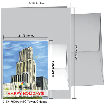 NBC Tower, Chicago, Greeting Card (7509A)