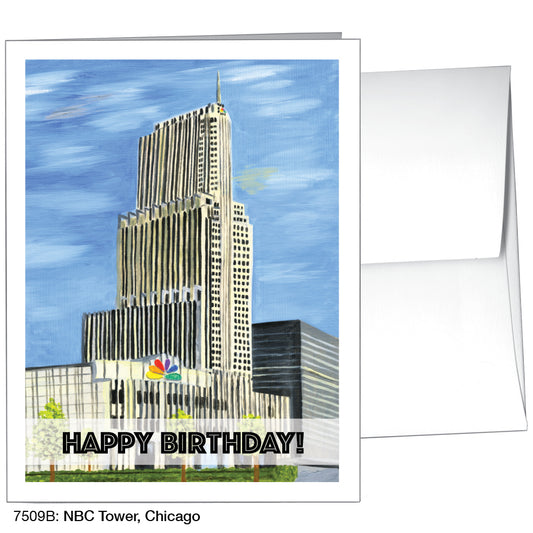 NBC Tower, Chicago, Greeting Card (7509B)