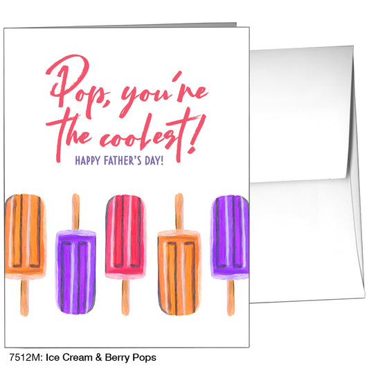 Ice Cream & Berry Pops, Greeting Card (7512M)