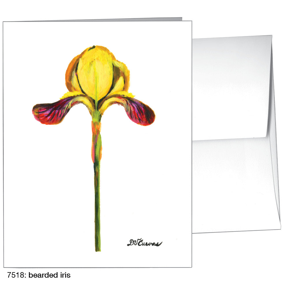 Bearded Iris, Greeting Card (7518)