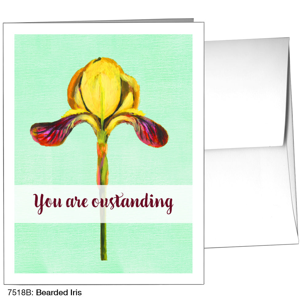 Bearded Iris, Greeting Card (7518B)