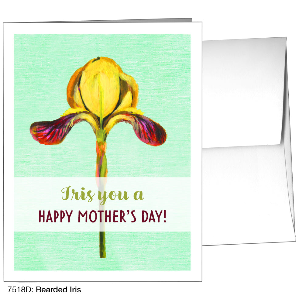 Bearded Iris, Greeting Card (7518D)