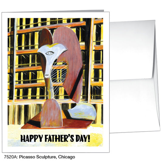 Picasso Sculpture, Chicago, Greeting Card (7520A)