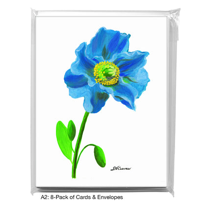 Himalayan Blue Poppy, Greeting Card (7525)
