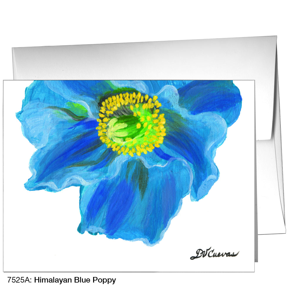 Himalayan Blue Poppy, Greeting Card (7525A)