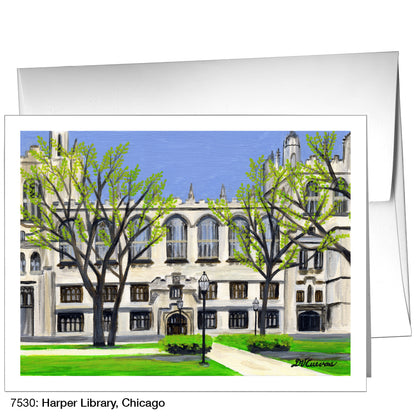 Harper Library, Chicago, Greeting Card (7530)