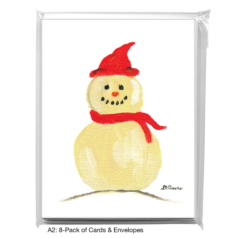 Snowman - Scarf, Greeting Card (7532)