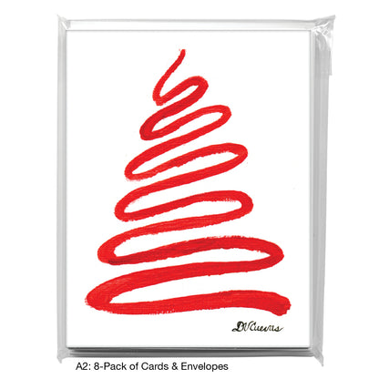 Squigly Tree, Greeting Card (7537)