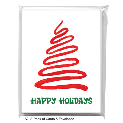 Squigly Tree, Greeting Card (7537A)