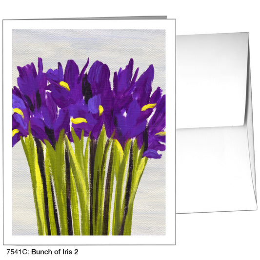 Bunch Of Iris 2, Greeting Card (7541C)