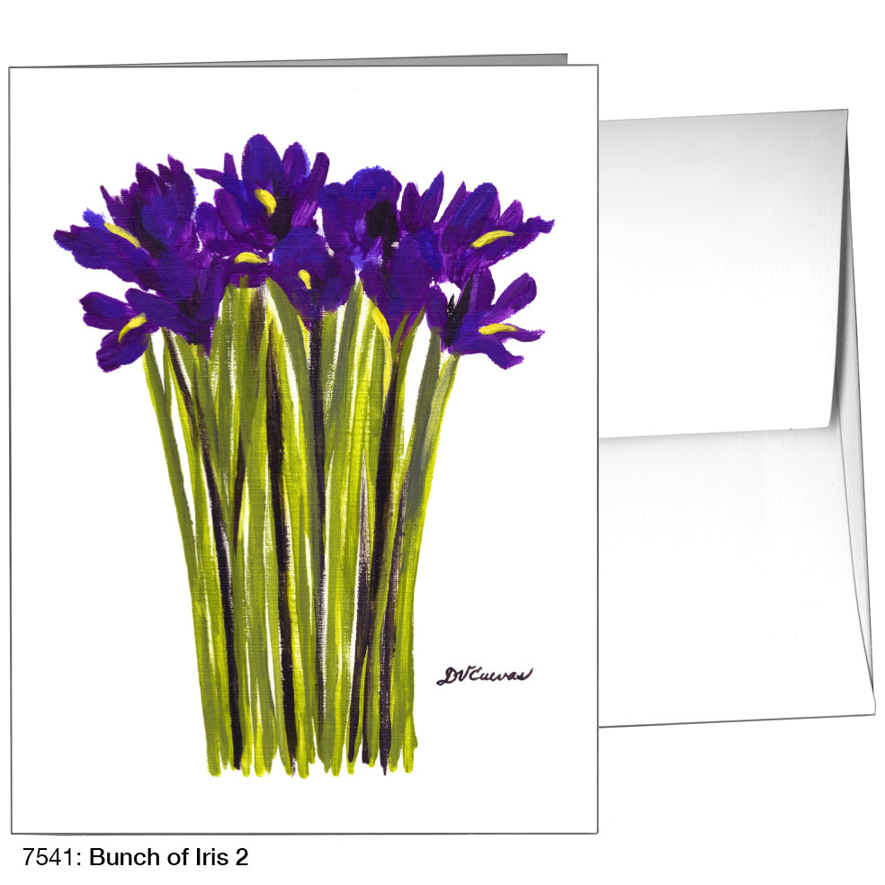 Bunch Of Iris 2, Greeting Card (7541)