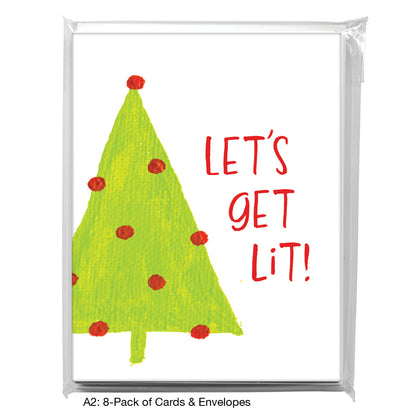 Trees With Ornaments, Greeting Card (7548G)