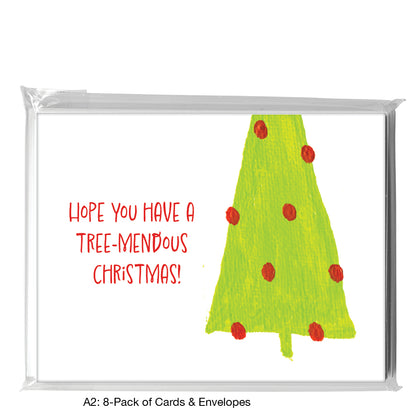 Trees With Ornaments, Greeting Card (7548J)
