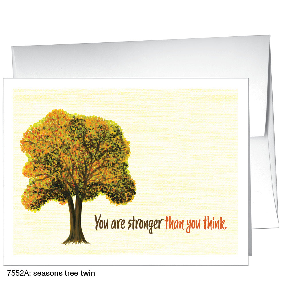 Seasons Tree Twin, Greeting Card (7552A)