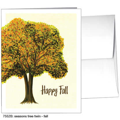 Seasons Tree Twin, Greeting Card (7552B)