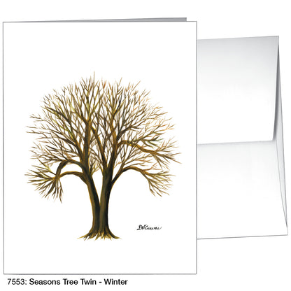 Seasons Tree Twin, Greeting Card (7553)