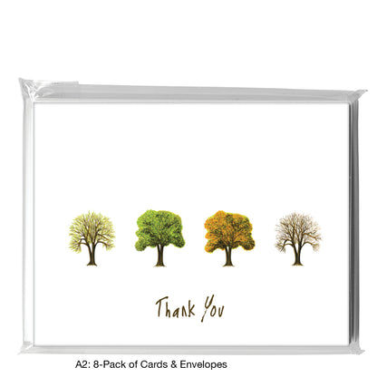 Seasons Tree Twin, Greeting Card (7562E)