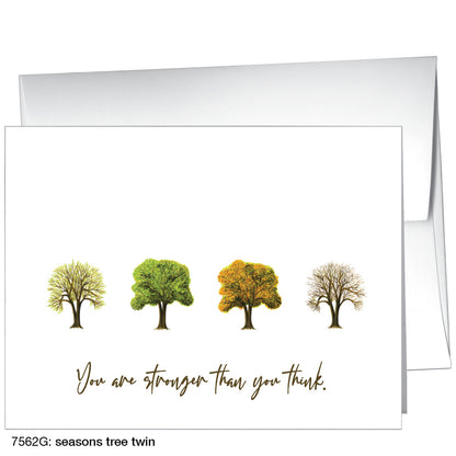 Seasons Tree Twin, Greeting Card (7562G)