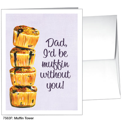 Muffin Tower, Greeting Card (7563F)