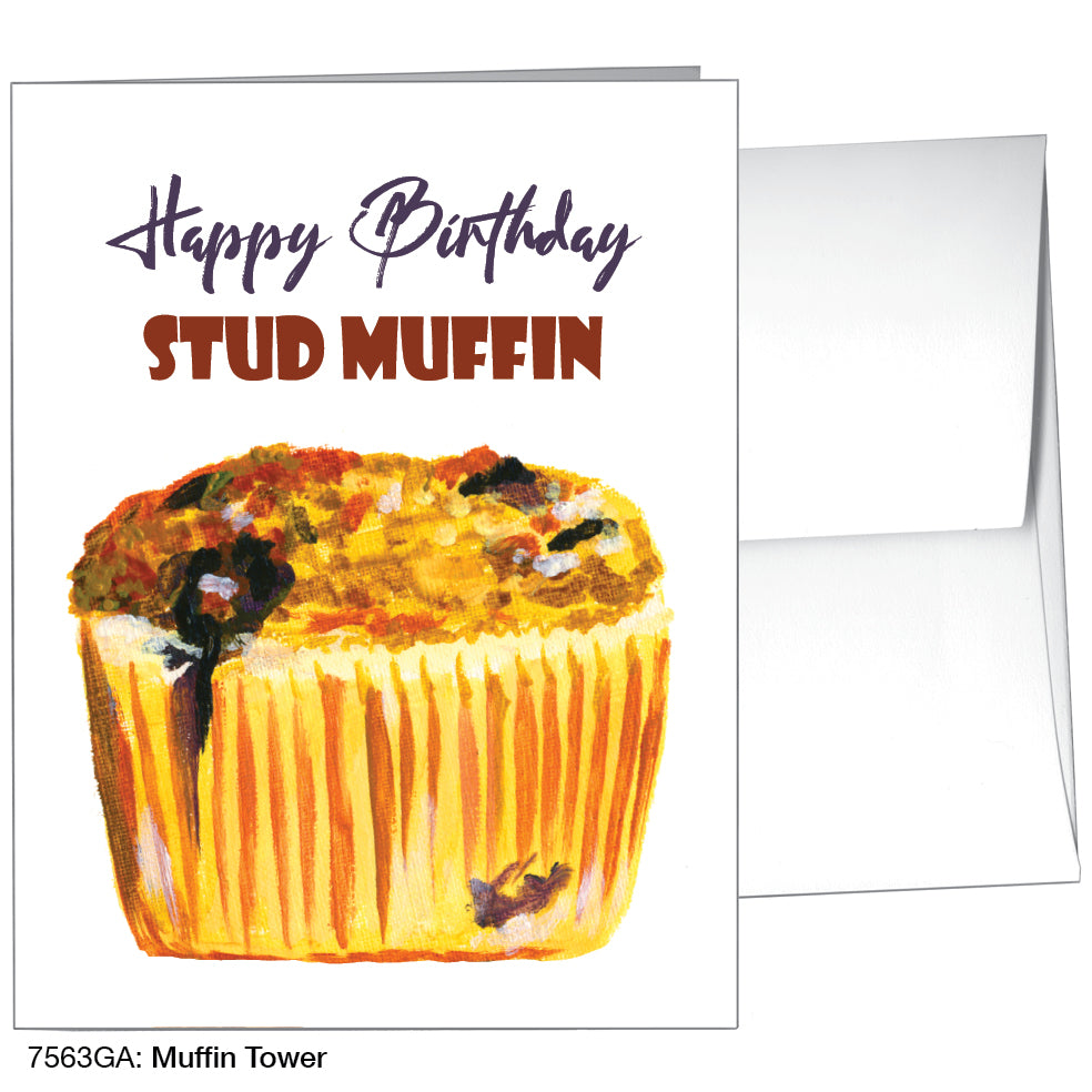 Muffin Tower, Greeting Card (7563GA)