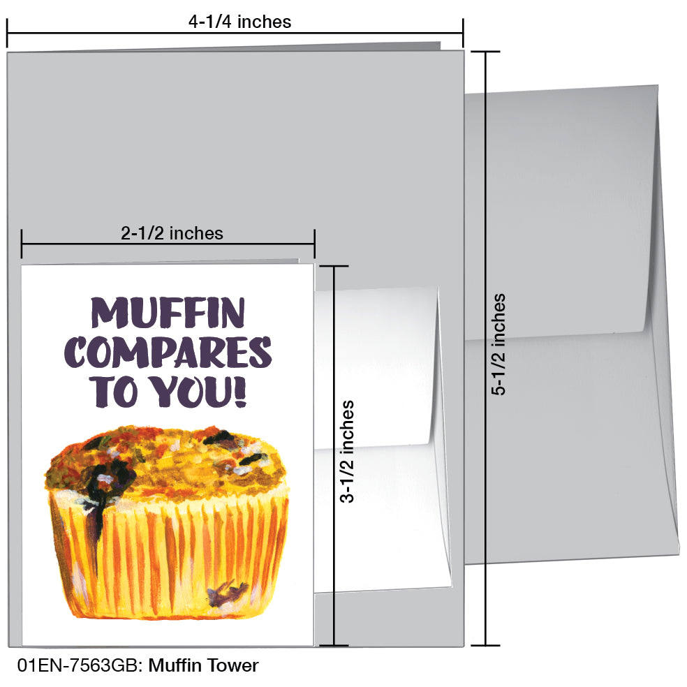Muffin Tower, Greeting Card (7563GB)