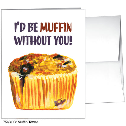 Muffin Tower, Greeting Card (7563GC)