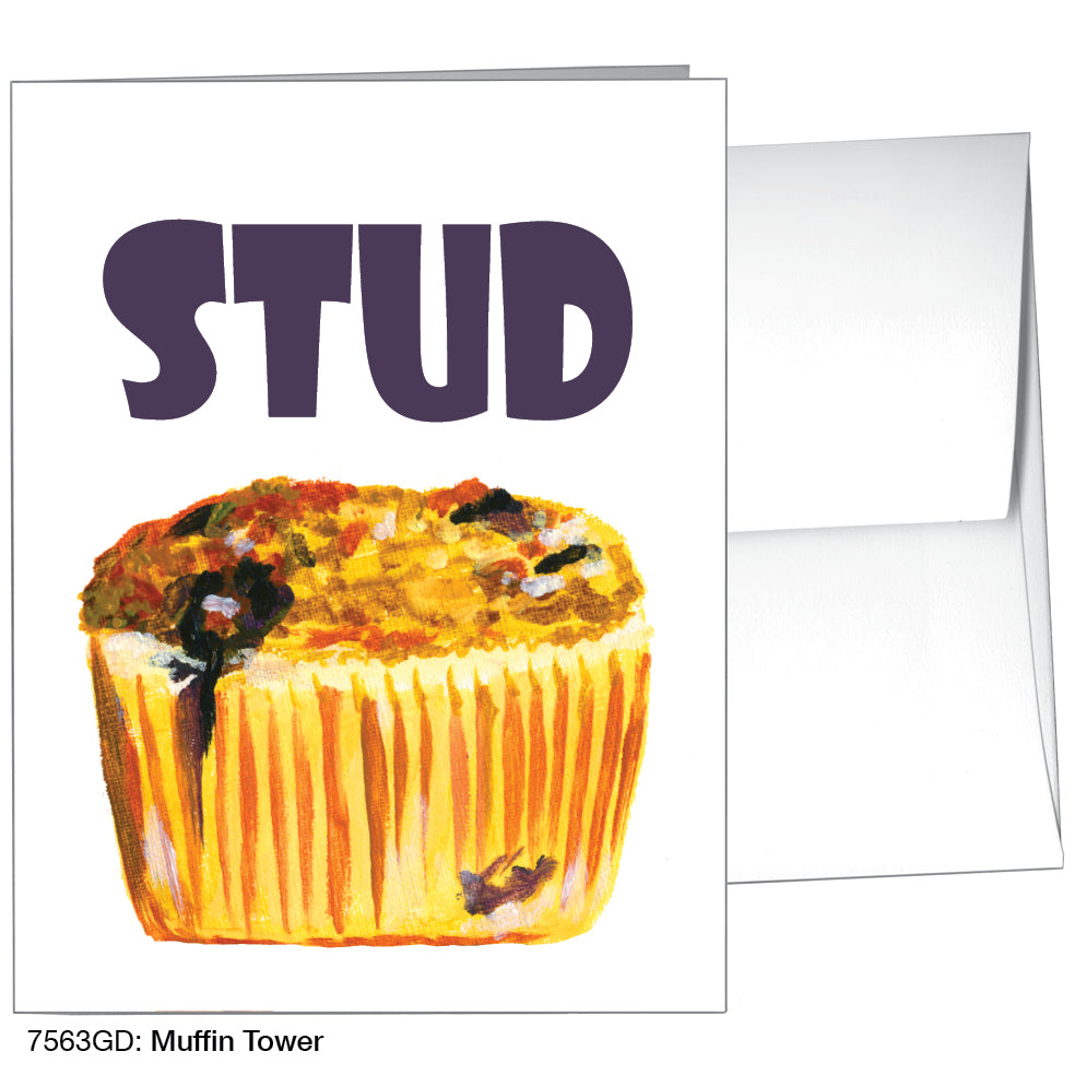 Muffin Tower, Greeting Card (7563GD)